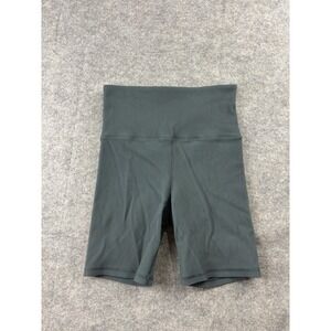 Athleta Dark Gray Ultra High Rise Elation 7" Short Womens S Cycling Pilates